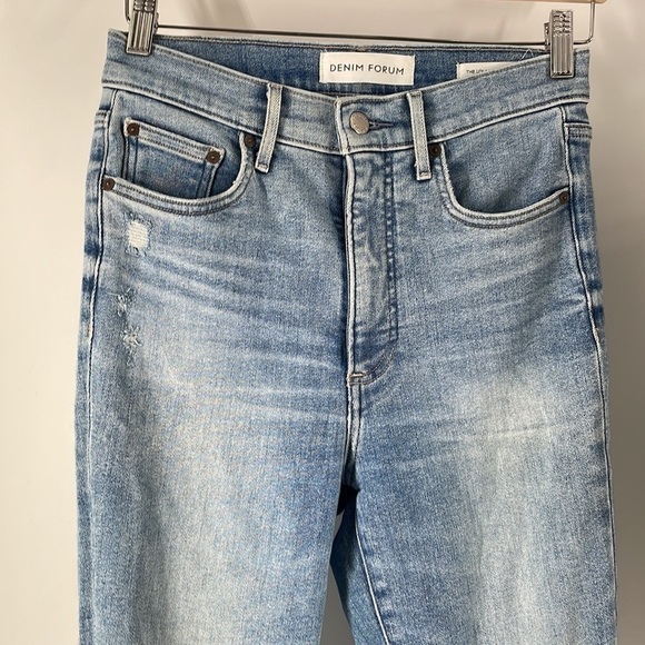 ARITZIA Denim Forum jeans the Lola high rise skinny crop jeans sz 27 - Picture 7 of 10